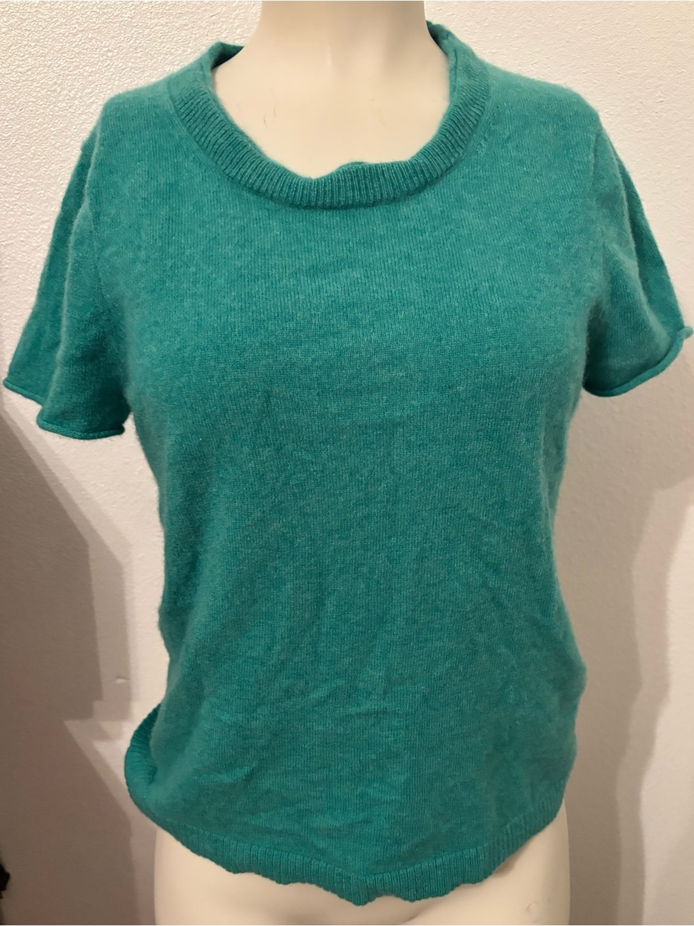 J.Crew cashmere sweater rolled hem M